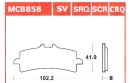 Sintermetallbremsbelab MCB 858 TRQ   (Sinter Road Racing...