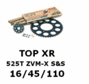 Kettenkit "TOPXR" 525 ZVM-X S&S Yamaha MT-09 14-   (Teilung und Übersetzung wie original)
