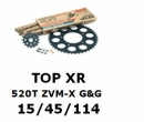 Kettenkit "TOPXR" 520 ZVM-X G&G Kawasaki Z800 13- (Teilung und Übersetzung wie original)