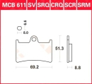Sintermetallbremsbelag MCB 611 SCR Yamaha (Sinter Road Racing & Endurace ohne ABE)