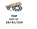 Kettenkit "TOP" 525 VX  Yamaha R1 15-  (Teilung...