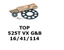 Kettenkit "TOP" 525 VX G&B  Yamaha R1 15-...
