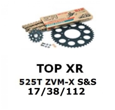 Kettenkit "TOPXR" 525 ZVM-X S&S  KTM Super Duke 1290 R 14-   (Teilung und Übersetzung wie original)
