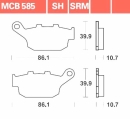 Performance-Sinter-Bremsbelag MCB 585 SH mit ABE  hinten