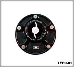 TWM Tankverschluss Quick action ( Schnellverschluss - Bajonett) Yamaha silber