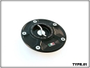 TWM Tankverschluss Quick action ( Schnellverschluss - Bajonett) Yamaha silber