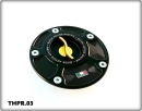 TWM Tankverschluss Quick action (Schnellverschluss) Honda CBR 1000 RR 17- / CBR 500 F / R 16- / CBR 650 F 15- / CB1000 Hornet 25- / CRF1000 AT 16- schwarz