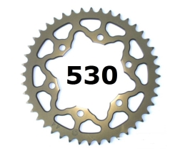 sitta Alu Kettenrad schwarz eloxiert 43Z 530T Yamaha / Suzuki / Kawasaki